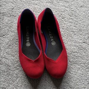 Rothy's Vibrant Red Flats